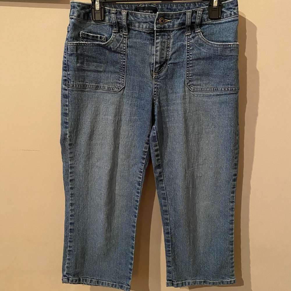 Denim capris